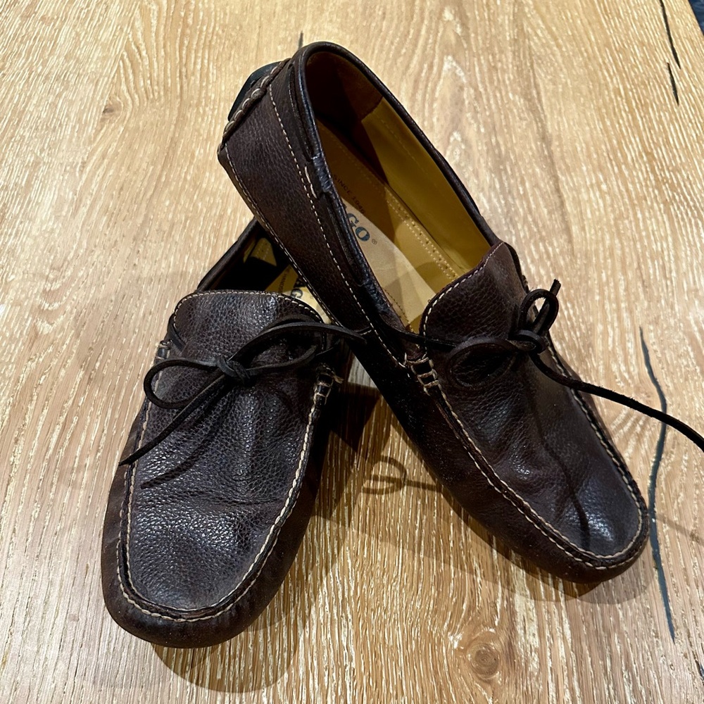 Sebago Men's Dark Brown Leather Slip-Ons
